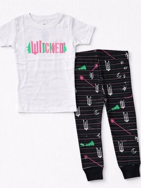 Wicked Toddler Pajamas 3T Girls PJ Set Black Leggings Graphic Tee Universal